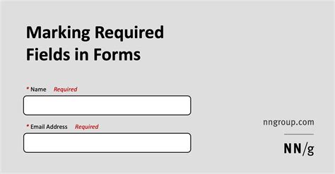 How to mark required fields in forms .